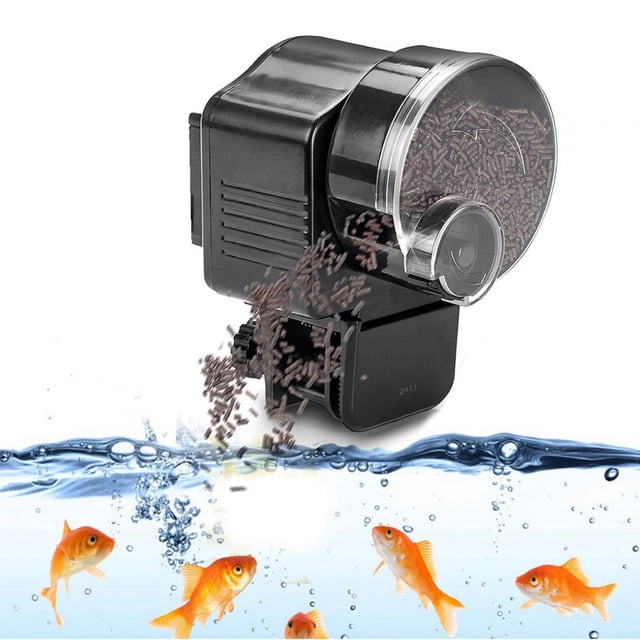 Alimentador Autico de Peces para Acuario, Comederos Authicos de Gran Capacidad, Alimento para Peces, Alimentador de Vacaciones, Alimentador de Peces, dispensador