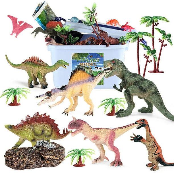 Tapis d'éveil,Jouets dinosaures avec tapis de jeu pour enfants, ensemble de  jouets, tapis d'activité et arbre, Kit de jouets