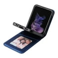 thumbnail image 3 of SaniMore for Samsung Galaxy Z Flip 4 (6.7" 2022) Case, PU Leather Hinge Protection Card Slot Wear-resistant Slim Lightweight Shockproof Anti-fall Shell for Samsung Galaxy Z Flip 4, Blue, 3 of 10