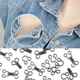 thumbnail image 1 of Langgg 50 Pieces Sewing Hooks Bra Collar Dress Eye Fastener Connector Replacement Knitting Craft Connection Sewer Accessory, 1 of 6
