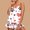 White, variant on Dianli Pajamas Loungewear Dog Paw Print Thin Strap Camisole And Shorts Pajama Set Cute Print Lightweight Breathable Soft Stretch Adjustable Straps Elastic Waist Sleepwear