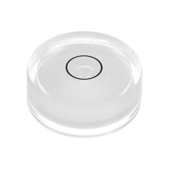 Uxcell Round Bubble Level 32x12mm Mini Circular Bullseye Spirit Levels for Camera Tripod Telescope, White
