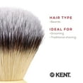thumbnail image 6 of Kent BK4S Shaving Brush with Ultra-Soft Silvertext Synthetic Bristles and Faux Ivory Resin Handle to use with Shave Cream or Soap for a Perfect Lather. Luxury Shaving Since 1777, Made in England, 6 of 6