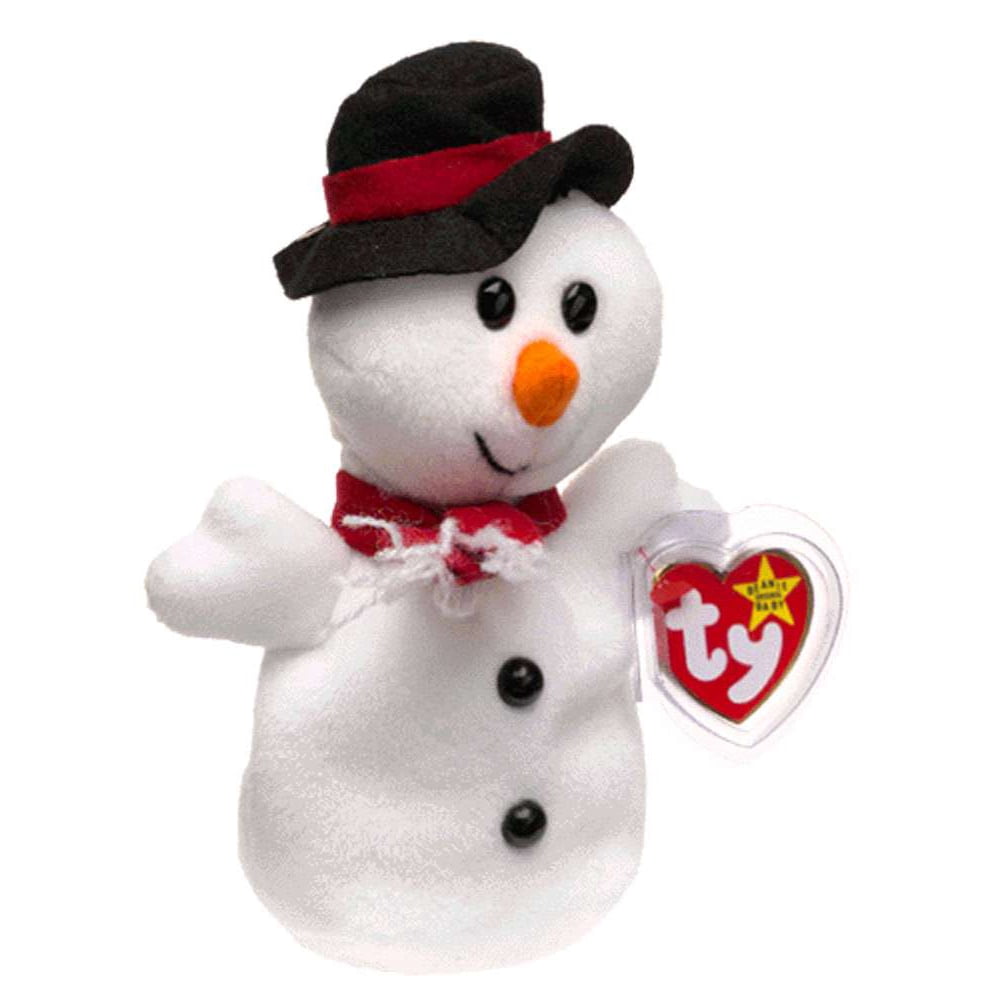 Beanie Babies Snowball the Snowman Beanie Baby Plush - Walmart.com