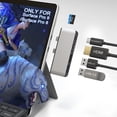 thumbnail image 1 of Adaptador USB C Hub Surface Pro 8 HDMI 4K USB-C Thunderbolt 4 para Triple Visualización y Ranura par, 1 of 7