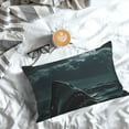 thumbnail image 5 of Honeii Moonlit Night Sky Shark Print Pillow Cases,Plush Throw Pillow Covers,Decorative Pillowcase for Sofa, Couch, Living Room-14"x20", 5 of 6