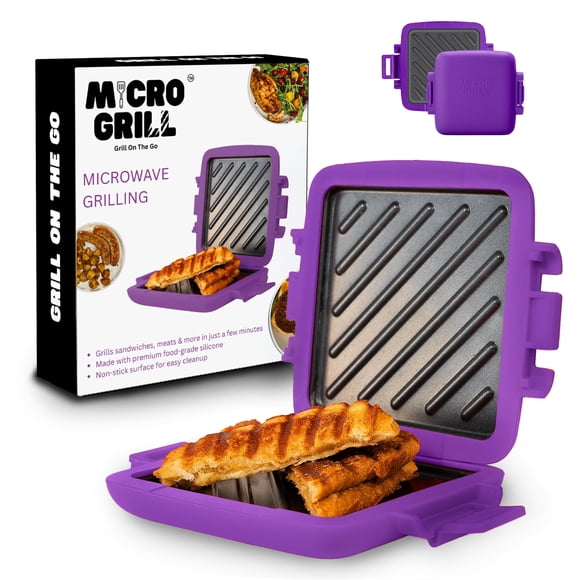 Micro Grill Classicâ?¢ Toastie Maker, Microwave Grill, Sandwich Toaster, 3 Minute Grilled Cheese, Crispy, Panini Press, Dishwasher Safe, Office, Ho