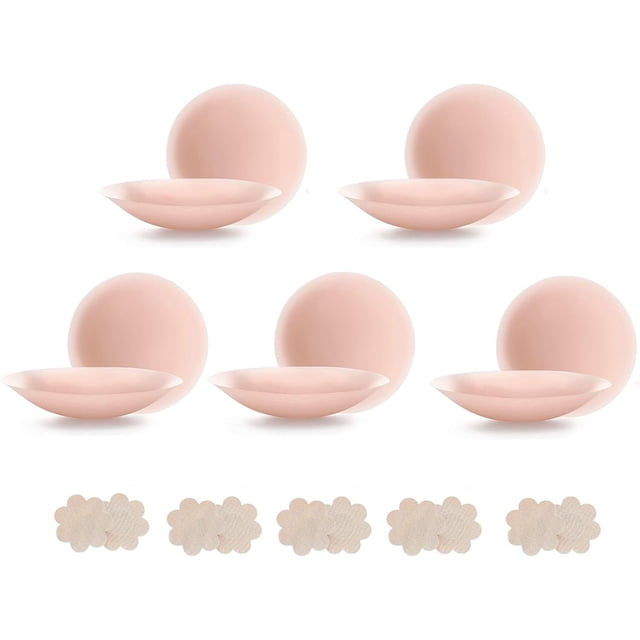 Cakes Body Nipple Covers Waterproof Reusable Sticky Bras Invisible Bra Traceless Adhesive Bras for Dress Tops