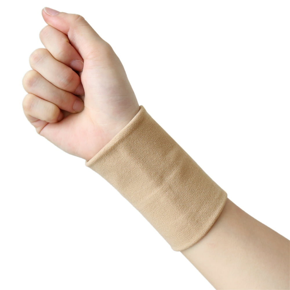 1 Pair Size L Black Wrist Support Compression Sleeve Wrap Band Typing