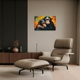thumbnail image 3 of ZHONGYUTONG Monkey Canvas Wall Art Abstract Animal Picture Prints Watercolor Monkey Poster for Office Home Decor Framed (12.00" x 18.00"), 3 of 6