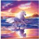 thumbnail image 1 of Kits de pintura de diamante 5D para manualidades, caballo blanco, mar, Betterlife Sunset Sky, kit de punto de cruz con bordado de diamantes, pintura de resina redonda con diamantes de imitac, 1 of 5