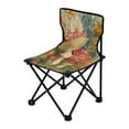 thumbnail image 2 of 600D Oxford Camping Chair Portable Foldable Chair Supports 220 lbs for Picnic, Fishing, Backpacking Red Mushrooms with Flowers, 2 of 8