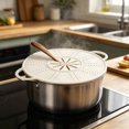thumbnail image 4 of Outdor Silicone Splatter Screen For Frying Pan Guard Non Stick Splatters Use Grease Splatter Guard Heat Trivet Mat Dishwasher, 4 of 6