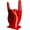 Red, variant on Black Black Resin Drumstick Display Stand For Drummer Funny Wand Holder Rack For Drum Sticks 15X8X7Cm
