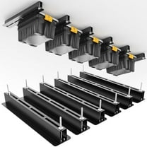 Heavy Duty Ceiling Storage ,Overhead Garage Storage ,Powder Coated Tote Storage Racks for Garages, Sheds, Storerooms (6 PCS, for 5 Bins)$$Tools & Hardware Other