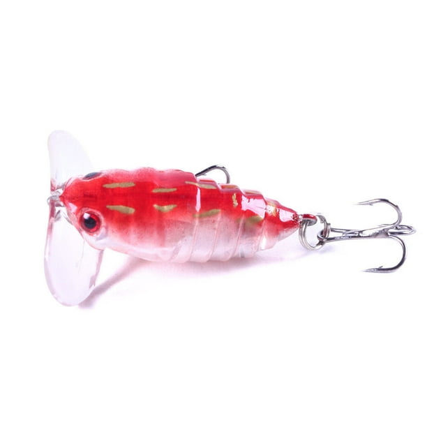 4cm 4g Mini Insect Fishing Lures Outdoor 3d Eyes Artificial Fake Baits  Swimbait Fishing Tackle For Trout Bass