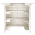 thumbnail image 5 of Safavieh Monterey Collection 27.2" Slatted Wood Patio Bar Table with Storage, Grey Wash, 5 of 12