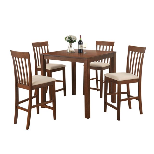 ACME Miranda Ensemble de Comptoir 5 Pcs Hauteur en Chêne Cerisier