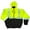 Black-Yellow, variant on North 15 Men's High Visibility Safety Bomber Hooded Jacket, Fleece Lined-2008-Md