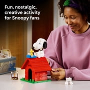 LEGO Ideas Peanuts: Snoopy's Doghouse Collectible Building Set for Adults - Room or Office Decor for Women & Men, Ages 18+ Gift for Fans - W/ Woodstock Figure - 21368