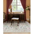 thumbnail image 4 of Moynesa 5'x7' Boho Purple Floral Area Rugs, Machine Washable Area Rugs for Living Room, Rugs for Bedroom, Soft Non-Slip Rug for Dining Room, Pale Lilac, 4 of 6