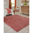 thumbnail image 3 of Jill Zarin Shaggy Chic Collection Area Rug - Shaggy (6' 5" Square Pomegranate Red), 3 of 12