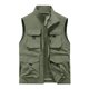 thumbnail image 4 of Chaleco deportivo de color liso para hombre: prenda de trabajo ligera sin mangas con bolsillos, estilo informal para todas las estaciones, 4 of 4