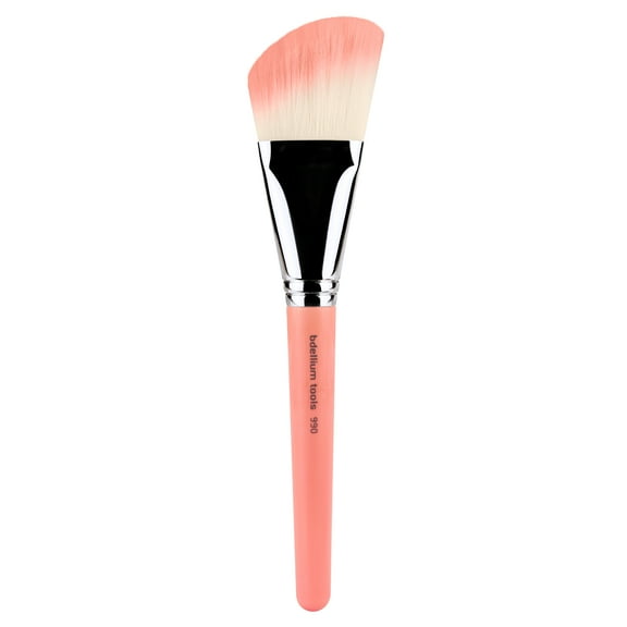 Bdellium Tools Professional Eco-Friendly Makeup Brush Pink Bambu Series - Angled Face 990