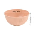 Pink Cereal Bowls 8 Pieces , Unbreakable Wheat Straw Bowls, Microwave
