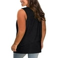 thumbnail image 2 of Sherrylily Women Plus Size Tank Tops Summer Sleeveless Criss Cross Casual Loose Shirt, 2 of 3