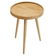thumbnail image 3 of Coffee Sofa Side Table, Natural, Wood, Round, Living Kitchen Cafe Bistro Hospitality Restaurant, Modern Contemporary HB36825, 3 of 8