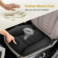 thumbnail image 3 of Tsumbay Car Seat Cushion, Memory Foam Front Seat Cushion, Breathable Universal for Truck SUV Home Office Chair Black, 3 of 9