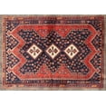 thumbnail image 1 of Ahgly Company Machine Washable Indoor Rectangle Traditional Saffron Red Area Rugs, 5' x 7', 1 of 7