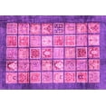 thumbnail image 1 of Ahgly Company Indoor Rectangle Abstract Pink Modern Area Rugs, 4' x 6', 1 of 4