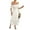 White, variant on Women's Off the Shoulder Ruffle Maxi Dress Short Sleeve Tiered Graduation Boho Sundress
