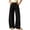 Black, variant on Fancifize Chino Pants for Girls Casual Elastic High Waist Straight Leg Dress Pant Kids Pleated Flowy Trousers