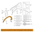 thumbnail image 3 of For 09-14 F150 Truck Front Fender Flare Wheel Opening Molding Trim Driver Side, 3 of 5