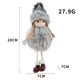 thumbnail image 2 of Angel Doll Pendant Christmas Doll Hanging Ornaments Christmas Tree Plush Ornaments Christmas Plush Ornaments for Christmas Party,Wedding Presents（gray）, 2 of 3
