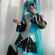 thumbnail image 5 of Hatsune MIKU Cosplay Anime Ropa Carnaval Fiesta de Halloween Traje de vestir Mujeres Vestido azul Peluca Estilo japonés Kawaii 2024, 5 of 5