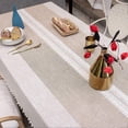 thumbnail image 3 of Table Cloth Rectangular Linen Cotton Vintage Decoration Table Cover Cloth Tablecloth Rectangle 140x180 cm for Kitchen Table, 3 of 4