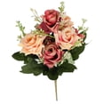 thumbnail image 2 of Bradem 12.2 Inch Rose Gold Artificial Rose Simulation Decorative Flower, Ornament Rose, Silk Flower, Faux Rose, Home Decor Flower, Artificial Bloom, 2 of 7