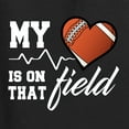 thumbnail image 2 of Wild Bobby, My Heart Is On That Football Field, Sports, Women Racerback Tank Top, Black, Small, 2 of 4