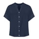 thumbnail image 4 of Camisa informal con botones para mujer para el día a día: top ligero de verano con diseño versátil, color liso y fácil cuidado., 4 of 4