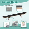 thumbnail image 4 of 31'' Complete Skateboard 7 Layer Canadian Maple Double Kick Deck Skateboards Elephant skin Skate Board for Beginner Adult Gifts, 4 of 5