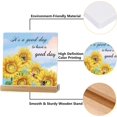 thumbnail image 3 of Sunflower Inspirational Quotes Desk Decor Gift It's A Good Day Office Decor Ceramic Plaque Positive Table Sign Encouragement Cheer Up Gift with Wooden Stand, 3 of 9