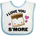 thumbnail image 3 of Inktastic Valentines Day I Love You S'more with Pink Hearts Boys or Girls Baby Bib, 3 of 4