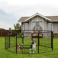 thumbnail image 3 of Waleaf Bold Dog Playpen for Outdoor, 16 Panels 24''/32''/40'' Height Metal Puppy Dog Fence Indoor Outdoor,Pet Exercise Pen for RV,Camping,Yard, 3 of 9