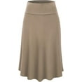 thumbnail image 3 of Cuteduck Womens High-Waist Elegant A-Line Flowy Midi Skirt S-XXL, 3 of 5