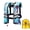 Blue Camouflage, variant on Magicorange Adult Inflatable Life Jacket with Whistle, Automatic Inflation 150N Buoyancy Adjustable Life Vest with Reflective Strips, Nylon/TPU Blue