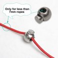 thumbnail image 1 of 6pcs Spring Cord Lock Plastic Cord End Fastener Hole Toggle Stopper Slider Silver Tone, 1 of 7